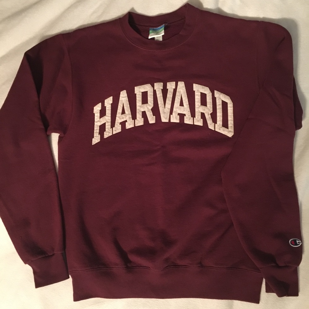 Long Sleeve Harvard Sweatshirt, Size Small
